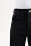 Men's Studs Embellished Baggy Jean Trousers Black Light Stone - 5