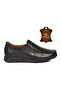 Black Genuine Leather Orthopedic Men's Casual Shoes 305002 m