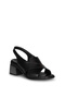 12120 Black Genuine Leather Women's Shoes - 3