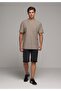 Straight Fit Low Waist Plain Men's Black Denim Jean Shorts