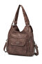 Brown Women's Daily Medium Shoulder Bag Soft Design Multi-Pocket - 2