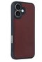 Ilkeshop New iPhone 16 Case Aras Leather Cover (215644) - Burgundy - 2
