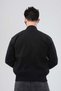 Anthracite Men's Dad and Middle-Aged Knitwear Steel Knitted Lined Acrylic Zipper Pocket Dad Cardigan - 4