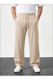 Men's Ribbed Comfortable Cut Summer Baggy Trousers