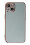 Ilkeshop New iPhone 14 Case Volet Silicone - (103207) Green - 2
