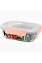 1.65L Borosilicate Glass Food Container - 3