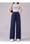 Women's 3-Piece Sweatpants - Black - Gray - Navy Blue - Oversize Comfortable Casual Daily Sweatpants with Adjustable Waist and Washable Fabric - 4