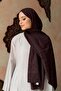 Checkered Jacquard Shawl Brown - 2