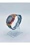 Blaze TM2020 Digital Sports Watch for Men – Translucent Orange Tactical Case, 3ATM Water Resistant, LED Backlight, Multi-Function Gray Silicone Strap Wristwatch - 4