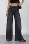 Trend Special Design Wide Leg Star Embossed Pocket Detail Jean Laser Detail Pants-Trending Special Design Wide Leg Star Embossed Pocket Detail Jean Laser Detail Pants - 6