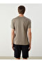Trendlucky with a Difference Oval Collar Short Sleeve Men's Pajama Top - 4