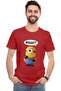 T-shirt For Men & Women| Printed Minion Design(WhAA??) For Couple| Round Neck Regular Fit