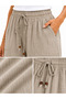 100% Cotton Muslin Shorts Women's Summer Comfortable Fit Elastic Pocket Detail City Size - 6