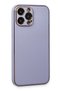 Ilkeshop New iPhone 13 Pro Max Case Coco Leather Silicone Cover - (195909) Lilac - 3