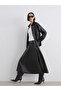 Leather Look Flared Skirt