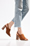 Genuine Leather Heeled Sandals from Size 34-35 to Size 41 - 2