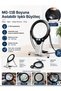 Mg-11B Hangable Illuminated Magnifying Glass with 2 Led Illumination Lights Book Reading Sewing Needlework Handicraft Magnifier