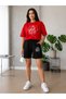T-Shirt Shorts 2-Piece Combination Sweat-Absorbing Women's Face Printed Women's / Girls' Model