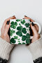 Kiwi Patterned 330ml Printed White Ceramic Mug Cup - 5