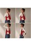 Red Color Glasses and Dog Pattern Functional Design Shoulder Bag for Daily Travel Use