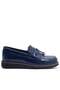 Rakerplus Navy Blue Patent Leather Loafer Children's School Shoes - 4