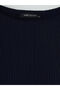 Lcw Everyday Navy Blue Crew Neck Buttoned Women's Knitwear Sweater - 6