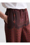 Nevavm Women's Patterned Trousers with Elastic Waist - 3