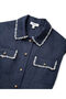 قميص من الكتان مطرز بالخرز والترتر - 4