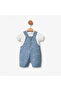 Kot Minik Embroidered Baby Boy Salopet