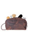 Montelaro 100% Genuine Leather Handheld Portfolio - Multi-Purpose Travel and Cosmetic Bag - 6