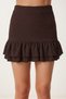 Blouse Skirt Crinkle Set with Gold Accessories Lfw0020 Brown - 5
