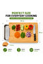 Premium Bamboo Cutting Board with Built-In Sliding Drawer 100% Natural Bamboo Chopping Board Knife-Friendly, Durable & Eco-Friendly - 4