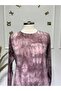 Women's New Season Tie-Dye Patterned Combed Cotton Dress - 3