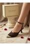 New Season New Model High-Heeled Shoes with Lace Embroidery. With a Heel Design, It Creates a Feminine and Stylish Look. - 2