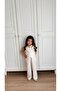 Linen Glitter Fabric Girls' Vest Set - Age 3/10 - 31737 - 2