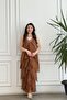 Imported Cross-Cut Layered Dress