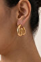 Gold Premium Anti-Tarnish Wavy Lightweight Earrings - 3