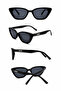 Women's Kiki Sun Sunglasses Uv400 Black |   Case and Cleaning Cloth Gift Set - 5