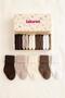 Organic Cotton 5-Piece Boxed Premium Newborn Baby Socks