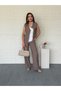 Asymmetric Vest Tensel Suit - 8