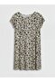 Lcw Grace Crew Neck Patterned A-Line Dress - 5