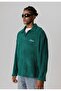 Oversize Sweatshirt with Text Detail - 3