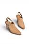 Y654329102 Mink Genuine Leather Suede Studded Detailed Western Heeled Shoes - 7