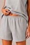 Oversize Women's 100% Cotton 2-Layer Muslin Shorts Pajama Set - 3