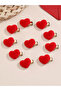 Pack of 10 - Red Heart Hair Clips - 2