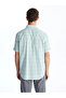 Men's Classic Regular Fit Short Sleeve Plaid Poplin Shirt - 2