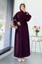 Premium Miel Slit Three-Piece Set – Plum - 2