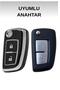 Nissan Qashqai, Juke, Micra 2 Button Nano Key Case Cover Black Silver Color - 2