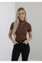 Women's 3-Piece Viscose Body Half Turtleneck Half Sleeve - 8