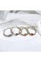 White - Gold Yellow Tila Bead Unisex Bracelet with Ying Yang Figure, Adjustable, 4 Colors - 3